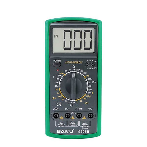 Baku - Digital Multimeter - 9205B For Access Control & EEPROM Testing - UHS Hardware Baku - Digital Multimeter - 9205B For Access Control & EEPROM Testing - UHS Hardware