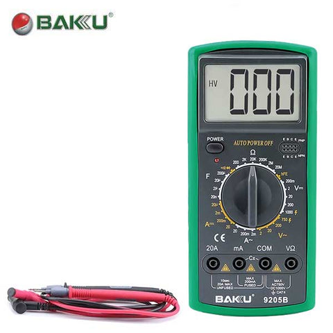 Baku - Digital Multimeter - 9205B For Access Control & EEPROM Testing - UHS Hardware Baku - Digital Multimeter - 9205B For Access Control & EEPROM Testing - UHS Hardware