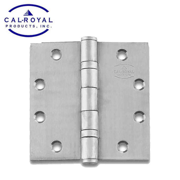 Cal-Royal - SBB31 - Full Mortise Door Hinge - 4.5" x 4.5" - Standard Weight - 2 Ball Bearings - US26D - Satin Chrome - UHS Hardware Cal-Royal - SBB31 - Full Mortise Door Hinge - 4.5" x 4.5" - Standard Weight - 2 Ball Bearings - US26D - Satin Chrome - UHS Hardware
