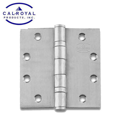 Cal-Royal - SBB31 - Full Mortise Door Hinge - 4.5" x 4.5" - Standard Weight - 2 Ball Bearings - US26D - Satin Chrome - UHS Hardware Cal-Royal - SBB31 - Full Mortise Door Hinge - 4.5" x 4.5" - Standard Weight - 2 Ball Bearings - US26D - Satin Chrome - UHS Hardware