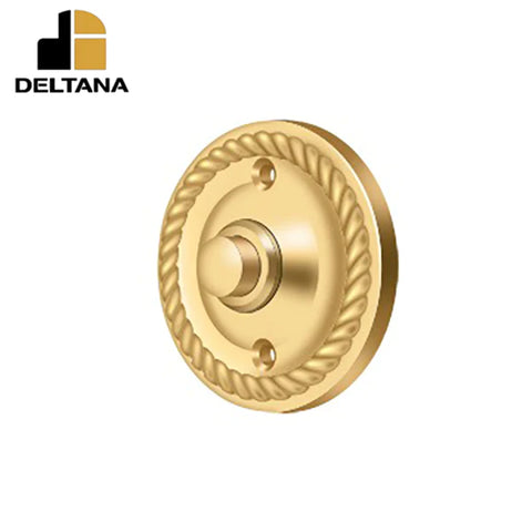 Deltana - Bell Button - Round w/ Rope - Optional Finish Deltana - Bell Button - Round w/ Rope - Optional Finish