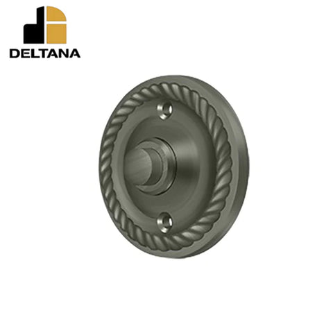 Deltana - Bell Button - Round w/ Rope - Optional Finish Deltana - Bell Button - Round w/ Rope - Optional Finish