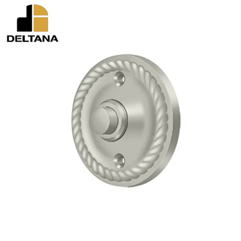 Deltana - Bell Button - Round w/ Rope - Optional Finish Deltana - Bell Button - Round w/ Rope - Optional Finish