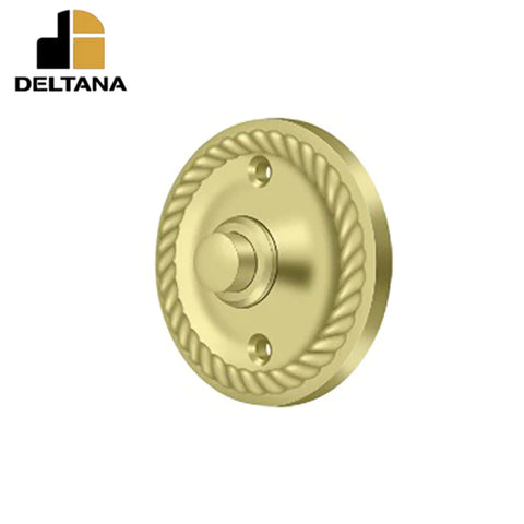 Deltana - Bell Button - Round w/ Rope - Optional Finish Deltana - Bell Button - Round w/ Rope - Optional Finish