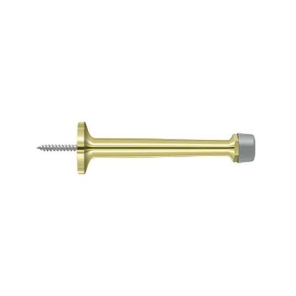 Deltana - 4" Baseboard Door Bumper - Solid Brass - Optional Finish