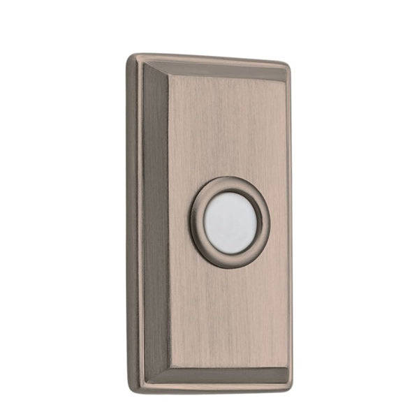 Baldwin Estate - 4860.150 - Rectangular Bell Button - 150 - Satin Nickel