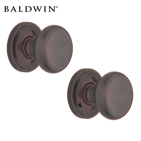 Baldwin Estate - 5015 Classic Knob - 5048 Circle Rose - 112 - Venetian Bronze - Privacy - Grade 2 - UHS Hardware Baldwin Estate - 5015 Classic Knob - 5048 Circle Rose - 112 - Venetian Bronze - Privacy - Grade 2 - UHS Hardware