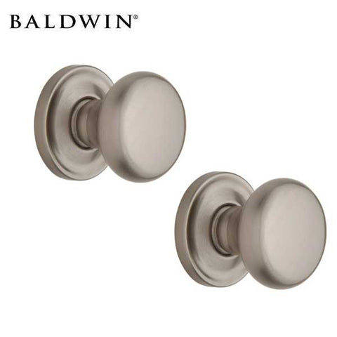 Baldwin Estate - 5015 Classic Knob - 5048 Circle Rose - 150 - Satin Nickel - Passage - Grade 2 - UHS Hardware Baldwin Estate - 5015 Classic Knob - 5048 Circle Rose - 150 - Satin Nickel - Passage - Grade 2 - UHS Hardware