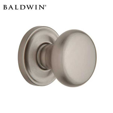 Baldwin Estate - 5015 Classic Knob - 5048 Circle Rose - 150 - Satin Nickel - Privacy - Grade 2 - UHS Hardware Baldwin Estate - 5015 Classic Knob - 5048 Circle Rose - 150 - Satin Nickel - Privacy - Grade 2 - UHS Hardware