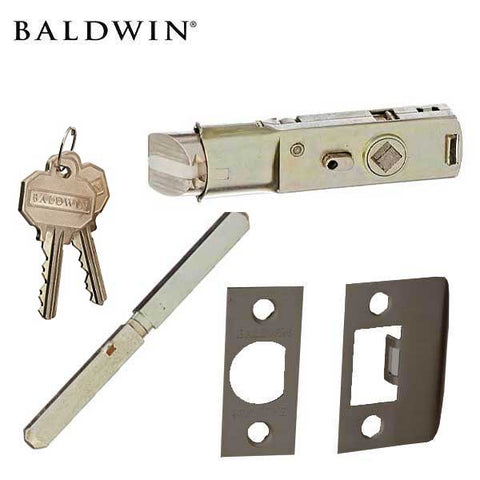Baldwin Estate - 5205 Classic Knob - 5048 Circle Rose - 102 -Oil Rubbed Bronze - Entrance - Grade 2 - UHS Hardware Baldwin Estate - 5205 Classic Knob - 5048 Circle Rose - 102 -Oil Rubbed Bronze - Entrance - Grade 2 - UHS Hardware