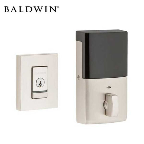 Baldwin Estate Evolved - 8220.B Contemporary Electronic Deadbolt - Singl Cyl - Bluetooth - 150 - Satin Nickel - Grade 2 - UHS Hardware Baldwin Estate Evolved - 8220.B Contemporary Electronic Deadbolt - Singl Cyl - Bluetooth - 150 - Satin Nickel - Grade 2 - UHS Hardware