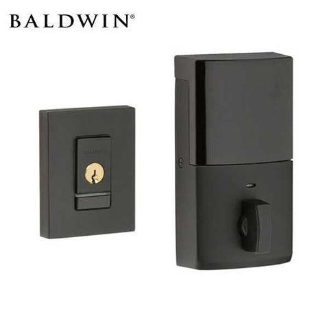 Baldwin Estate Evolved - 8220.B - Contemporary Electronic Deadbolt - Singl Cyl - Bluetooth - 190 - Satin Black - Grade 2 - UHS Hardware Baldwin Estate Evolved - 8220.B - Contemporary Electronic Deadbolt - Singl Cyl - Bluetooth - 190 - Satin Black - Grade 2 - UHS Hardware