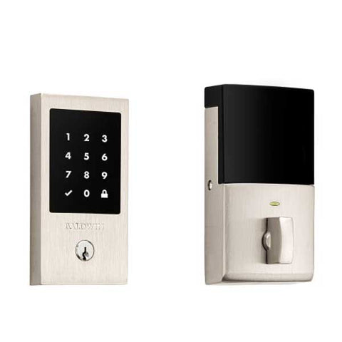 Baldwin Estate - 8225.ZW Minneapolis Electronic Smart Deadbolt - Singl Cyl - Z-Wave - 150 - Satin Nickel - Grade 2 - UHS Hardware Baldwin Estate - 8225.ZW Minneapolis Electronic Smart Deadbolt - Singl Cyl - Z-Wave - 150 - Satin Nickel - Grade 2 - UHS Hardware