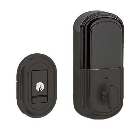 Baldwin Estate Evolved - 8231.B Traditional Electronic Deadbolt - Singl Cyl - Bluetooth - 190 - Satin Black - Grade 2 - UHS Hardware Baldwin Estate Evolved - 8231.B Traditional Electronic Deadbolt - Singl Cyl - Bluetooth - 190 - Satin Black - Grade 2 - UHS Hardware