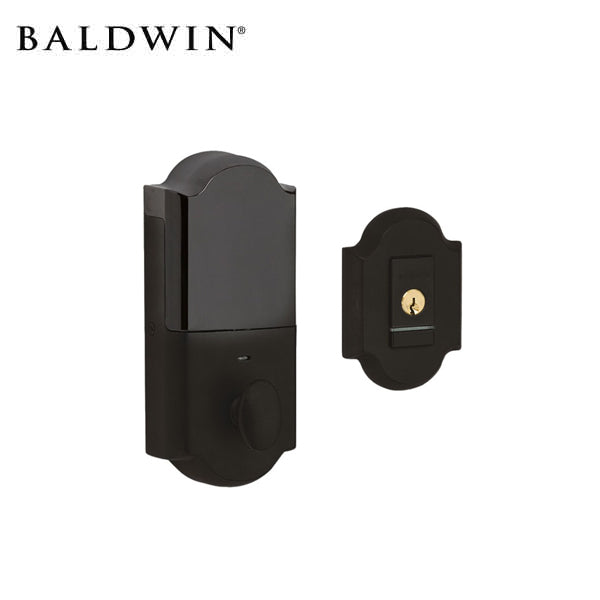 Baldwin Arched - Keyless Entry Deadbolt with Bluetooth Technology - Single Cyl Deadbolt - 112 - Venetian Bronze - Grade 2 - UHS Hardware Baldwin Arched - Keyless Entry Deadbolt with Bluetooth Technology - Single Cyl Deadbolt - 112 - Venetian Bronze - Grade 2 - UHS Hardware