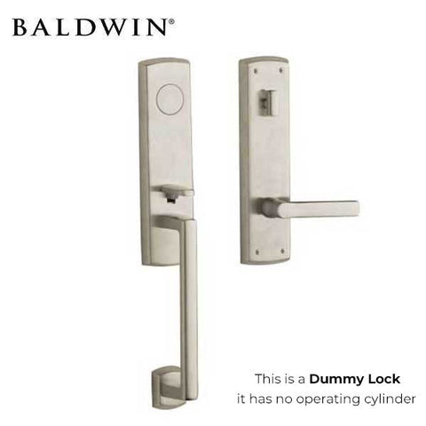 Baldwin Estate - 85387.LFD - Soho Lever Handleset - Full Dummy - 056 - Lifetime Satin Nickel - Grade 2 - LH - UHS Hardware Baldwin Estate - 85387.LFD - Soho Lever Handleset - Full Dummy - 056 - Lifetime Satin Nickel - Grade 2 - LH - UHS Hardware