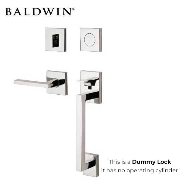 Baldwin Estate - 85390.LFD - Minneapolis Sectional Handleset - Full Dummy - 150 - Satin Nickel - Grade 2 - LH - UHS Hardware Baldwin Estate - 85390.LFD - Minneapolis Sectional Handleset - Full Dummy - 150 - Satin Nickel - Grade 2 - LH - UHS Hardware