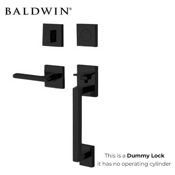 Baldwin Estate - 85390.RFD - Minneapolis Sectional Handleset - Full Dummy - 190 - Satin Black - Grade 2 - RH - UHS Hardware Baldwin Estate - 85390.RFD - Minneapolis Sectional Handleset - Full Dummy - 190 - Satin Black - Grade 2 - RH - UHS Hardware