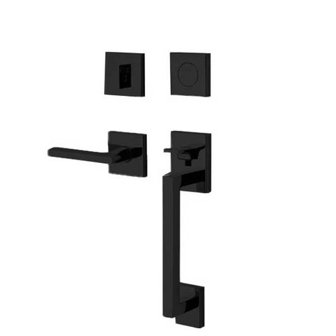 Baldwin Estate - 85390.RFD - Minneapolis Sectional Handleset - Full Dummy - 190 - Satin Black - Grade 2 - RH - UHS Hardware Baldwin Estate - 85390.RFD - Minneapolis Sectional Handleset - Full Dummy - 190 - Satin Black - Grade 2 - RH - UHS Hardware