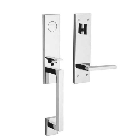 Baldwin Estate - 85391.LFD - Minneapolis 3/4 Escutcheon Handleset - Full Dummy - 150 - Satin Nickel - Grade 2 - LH - UHS Hardware Baldwin Estate - 85391.LFD - Minneapolis 3/4 Escutcheon Handleset - Full Dummy - 150 - Satin Nickel - Grade 2 - LH - UHS Hardware