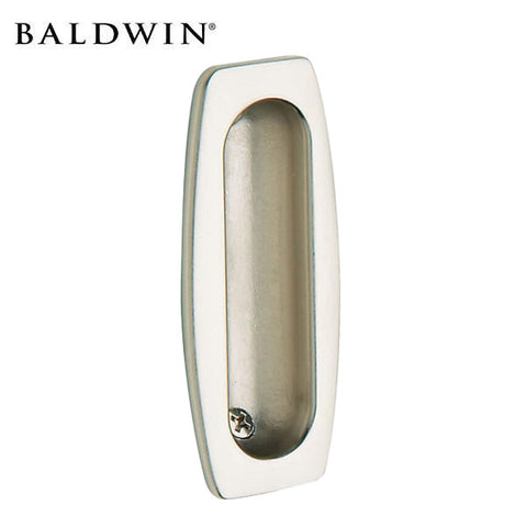 Baldwin Reserve - 9BR7013 - Solid Brass Flush Pull for Sliding Doors - 150 - Satin Nickel Baldwin Reserve - 9BR7013 - Solid Brass Flush Pull for Sliding Doors - 150 - Satin Nickel
