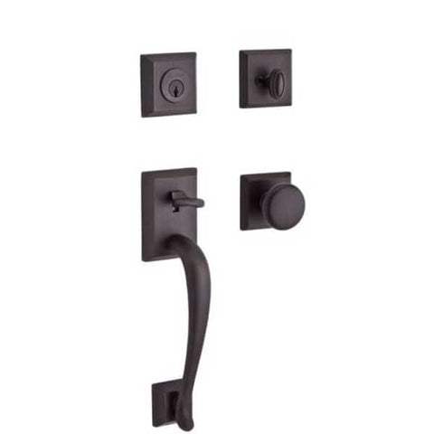 Baldwin Reserve - Napa Knob Handleset - Singl Cyl - Traditional Square Rose - 112 - Venetian Bronze - Grade 2 - UHS Hardware Baldwin Reserve - Napa Knob Handleset - Singl Cyl - Traditional Square Rose - 112 - Venetian Bronze - Grade 2 - UHS Hardware