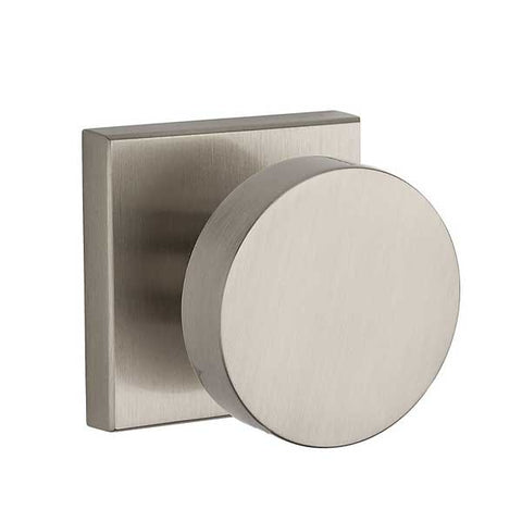 Baldwin Reserve - PV.CON.CSR - Contemporary Knob - Square Rose - 150 - Satin Nickel - Privacy - Grade 2 - UHS Hardware Baldwin Reserve - PV.CON.CSR - Contemporary Knob - Square Rose - 150 - Satin Nickel - Privacy - Grade 2 - UHS Hardware