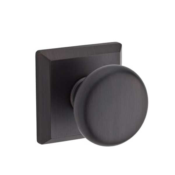 Baldwin Reserve - PS.ROU.TSR - Round Knob - Traditional Square Rose - 112 - Venetian Bronze - Passage - Grade 2 - UHS Hardware Baldwin Reserve - PS.ROU.TSR - Round Knob - Traditional Square Rose - 112 - Venetian Bronze - Passage - Grade 2 - UHS Hardware