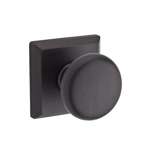 Baldwin Reserve - PS.ROU.TSR - Round Knob - Traditional Square Rose - 112 - Venetian Bronze - Passage - Grade 2 - UHS Hardware Baldwin Reserve - PS.ROU.TSR - Round Knob - Traditional Square Rose - 112 - Venetian Bronze - Passage - Grade 2 - UHS Hardware