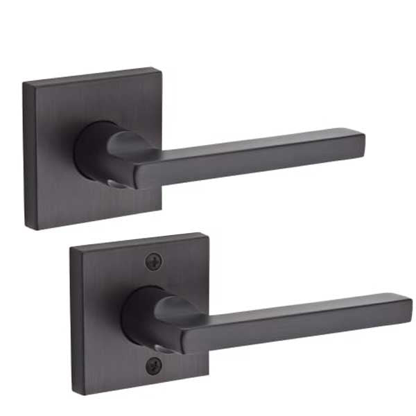 Baldwin Reserve - PS.SQU.CSR - Contemporary Square Lever - Square Rose - 112 - Venetian Bronze - Passage - Grade 2 - RH - UHS Hardware Baldwin Reserve - PS.SQU.CSR - Contemporary Square Lever - Square Rose - 112 - Venetian Bronze - Passage - Grade 2 - RH - UHS Hardware