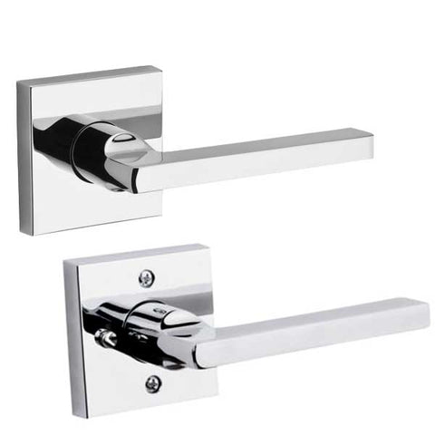 Baldwin Reserve - PV.SQU.CSR - Contemporary Square Lever - Square Rose - 260 - Polished Chrome - Privacy - Grade 2 - RH - UHS Hardware Baldwin Reserve - PV.SQU.CSR - Contemporary Square Lever - Square Rose - 260 - Polished Chrome - Privacy - Grade 2 - RH - UHS Hardware