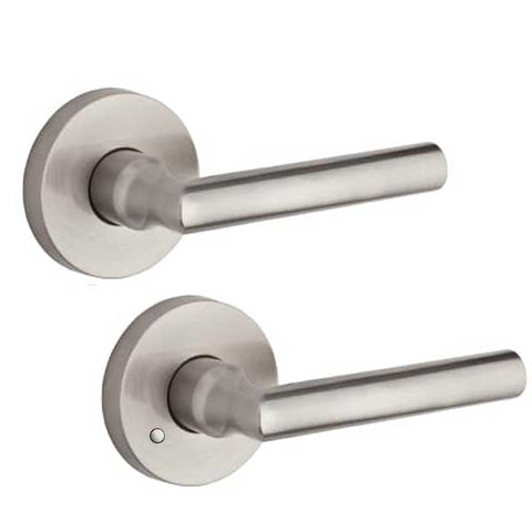 Baldwin Reserve - PV.TUB.CRR- Tubular Lever - Contemporary Round Rose - 150 - Satin Nickel - Privacy - Grade 2 - RH - UHS Hardware Baldwin Reserve - PV.TUB.CRR- Tubular Lever - Contemporary Round Rose - 150 - Satin Nickel - Privacy - Grade 2 - RH - UHS Hardware