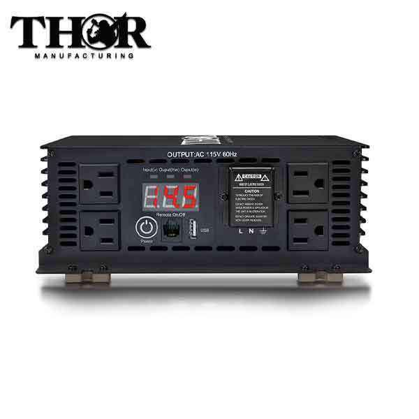 THOR - THMS3000 - 3000 Watt Power Inverter - w/ USB 2.1 - UHS Hardware THOR - THMS3000 - 3000 Watt Power Inverter - w/ USB 2.1 - UHS Hardware