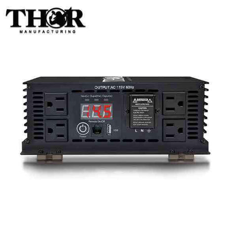 THOR - THMS3000 - 3000 Watt Power Inverter - w/ USB 2.1 - UHS Hardware THOR - THMS3000 - 3000 Watt Power Inverter - w/ USB 2.1 - UHS Hardware