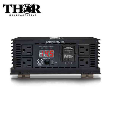 THOR - THMS1500 - 1500 Watt Power Inverter - w/ USB 2.1 - UHS Hardware THOR - THMS1500 - 1500 Watt Power Inverter - w/ USB 2.1 - UHS Hardware