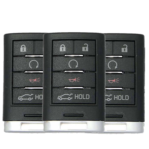 3 x 2013-2015 Cadillac ATS XTS / 5-Button Smart Key w/ Trunk / PN: 22856930 / NBG009768T (AFTERMARKET) (Pack of 3) - UHS Hardware 3 x 2013-2015 Cadillac ATS XTS / 5-Button Smart Key w/ Trunk / PN: 22856930 / NBG009768T (AFTERMARKET) (Pack of 3) - UHS Hardware