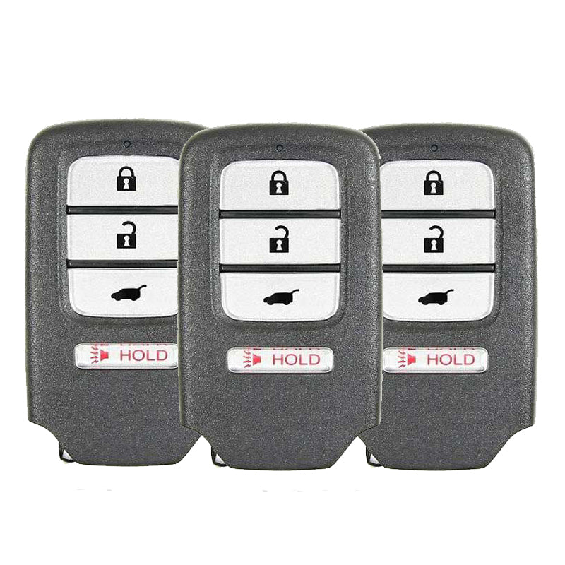 3 x 2016-2022 Honda HR-V Fit / 4-Button Smart Key / PN: 72147-T7S-A01 / KR5V1X (AFTERMARKET) (Pack of 3) - UHS Hardware 3 x 2016-2022 Honda HR-V Fit / 4-Button Smart Key / PN: 72147-T7S-A01 / KR5V1X (AFTERMARKET) (Pack of 3) - UHS Hardware