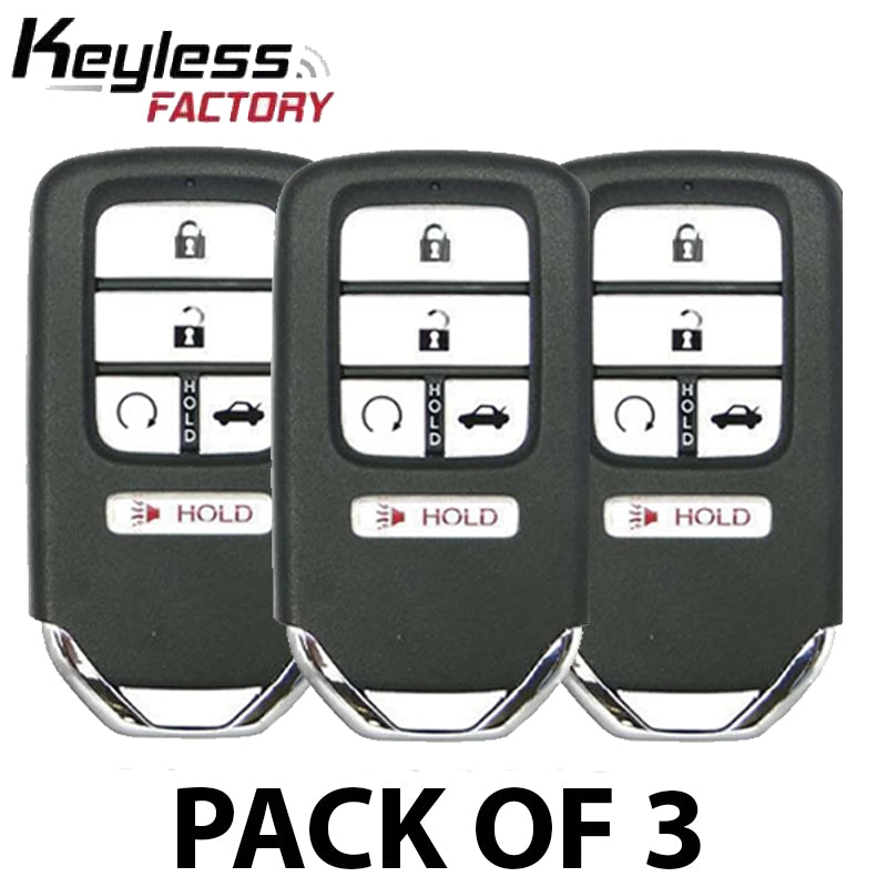 3 x 2018-2022 Honda Accord / 5-Button Smart Key / PN: 72147-TVA-A01 / CWTWB1G0090 (AFTERMARKET) (Pack of 3) - UHS Hardware 3 x 2018-2022 Honda Accord / 5-Button Smart Key / PN: 72147-TVA-A01 / CWTWB1G0090 (AFTERMARKET) (Pack of 3) - UHS Hardware
