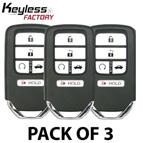 3 x 2018-2022 Honda Accord / 5-Button Smart Key / PN: 72147-TVA-A01 / CWTWB1G0090 (AFTERMARKET) (Pack of 3) - UHS Hardware 3 x 2018-2022 Honda Accord / 5-Button Smart Key / PN: 72147-TVA-A01 / CWTWB1G0090 (AFTERMARKET) (Pack of 3) - UHS Hardware