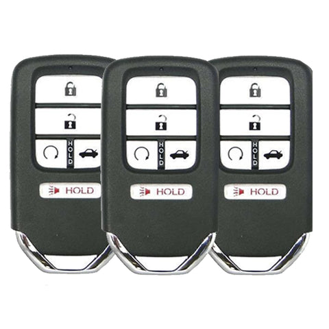 3 x 2018-2022 Honda Accord / 5-Button Smart Key / PN: 72147-TVA-A01 / CWTWB1G0090 (AFTERMARKET) (Pack of 3) - UHS Hardware 3 x 2018-2022 Honda Accord / 5-Button Smart Key / PN: 72147-TVA-A01 / CWTWB1G0090 (AFTERMARKET) (Pack of 3) - UHS Hardware
