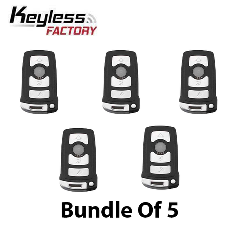 2002-2008 BMW 7 Series / 4-Button Smart Key / PN: 2911A-12133 / LX8766S / CAS1 / 315 MHz (AFTERMARKET) (BUNDLE OF 5) - UHS Hardware 2002-2008 BMW 7 Series / 4-Button Smart Key / PN: 2911A-12133 / LX8766S / CAS1 / 315 MHz (AFTERMARKET) (BUNDLE OF 5) - UHS Hardware