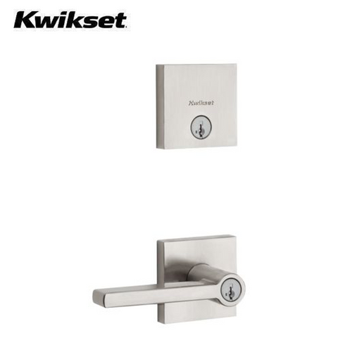Kwikset: Halifax Security Set (Square) - Deadbolt Keyed One Side Satin Nickel Finish - UHS Hardware Kwikset: Halifax Security Set (Square) - Deadbolt Keyed One Side Satin Nickel Finish - UHS Hardware