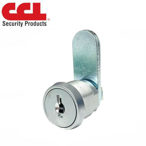CCL - B15751 - Disc Tumbler Cam Lock - 1-1/4" Cylinder - Keyed Alike - Satin Chrome - UHS Hardware CCL - B15751 - Disc Tumbler Cam Lock - 1-1/4" Cylinder - Keyed Alike - Satin Chrome - UHS Hardware