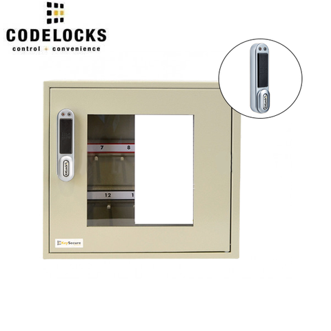 CodeLocks - Key Secure View Hook Padlock Cabinet w/ KL1000 - RFID - Keyless Access - Private & Public Function - Master & User - Optional Cabinet Size - UHS Hardware CodeLocks - Key Secure View Hook Padlock Cabinet w/ KL1000 - RFID - Keyless Access - Private & Public Function - Master & User - Optional Cabinet Size - UHS Hardware