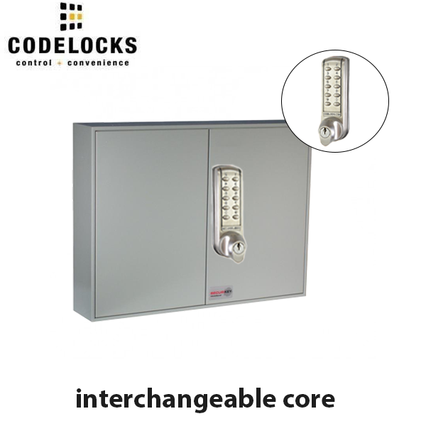 CodeLocks - Key Secure Hook Padlock Cabinet w/ CL2255 - Medium Duty - Electronic Lock - Tubular Mortise Latch - Key Override - Optional Lock Prep - Optional Storage - UHS Hardware