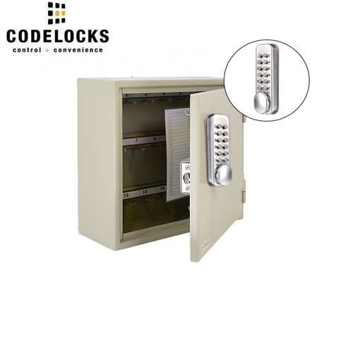 CodeLocks - Key Secure Extra Security Padlock Cabinet w/ CL160 - Mechanical Lock - Tubular Mortise Latch - Hold Back Feature - QuickCode - Optional Cabinet Storage - UHS Hardware CodeLocks - Key Secure Extra Security Padlock Cabinet w/ CL160 - Mechanical Lock - Tubular Mortise Latch - Hold Back Feature - QuickCode - Optional Cabinet Storage - UHS Hardware