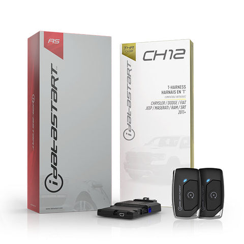 Firstech - iDatastart - Chrysler / Dodge / Fiat / Jeep / Ram - HC1111A / HC2312AC - 1 Button Remote - Optional 1-Way / 2-Way - Keyless Remote Start System Kit - Up to 3000ft - CH12 T-Harness (PREORDER) - UHS Hardware Firstech - iDatastart - Chrysler / Dodge / Fiat / Jeep / Ram - HC1111A / HC2312AC - 1 Button Remote - Optional 1-Way / 2-Way - Keyless Remote Start System Kit - Up to 3000ft - CH12 T-Harness (PREORDER) - UHS Hardware