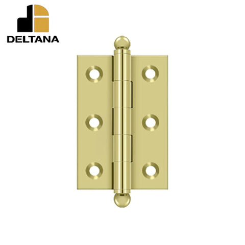 Deltana - 2-1/2" x 1-11/16" Hinge - w/ Ball Tips - Optional Finish Deltana - 2-1/2" x 1-11/16" Hinge - w/ Ball Tips - Optional Finish