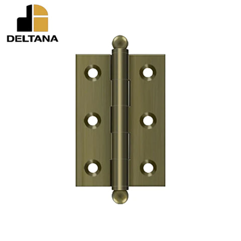 Deltana - 2-1/2" x 1-11/16" Hinge - w/ Ball Tips - Optional Finish Deltana - 2-1/2" x 1-11/16" Hinge - w/ Ball Tips - Optional Finish