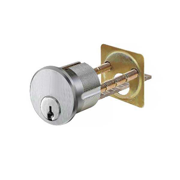 TELL - Series 4000 - Rim Cylinder - 1-1/4" to 2-1/4" Doors - 26D - Schlage SC1 - Satin Chrome - Grade 2 - UHS Hardware
